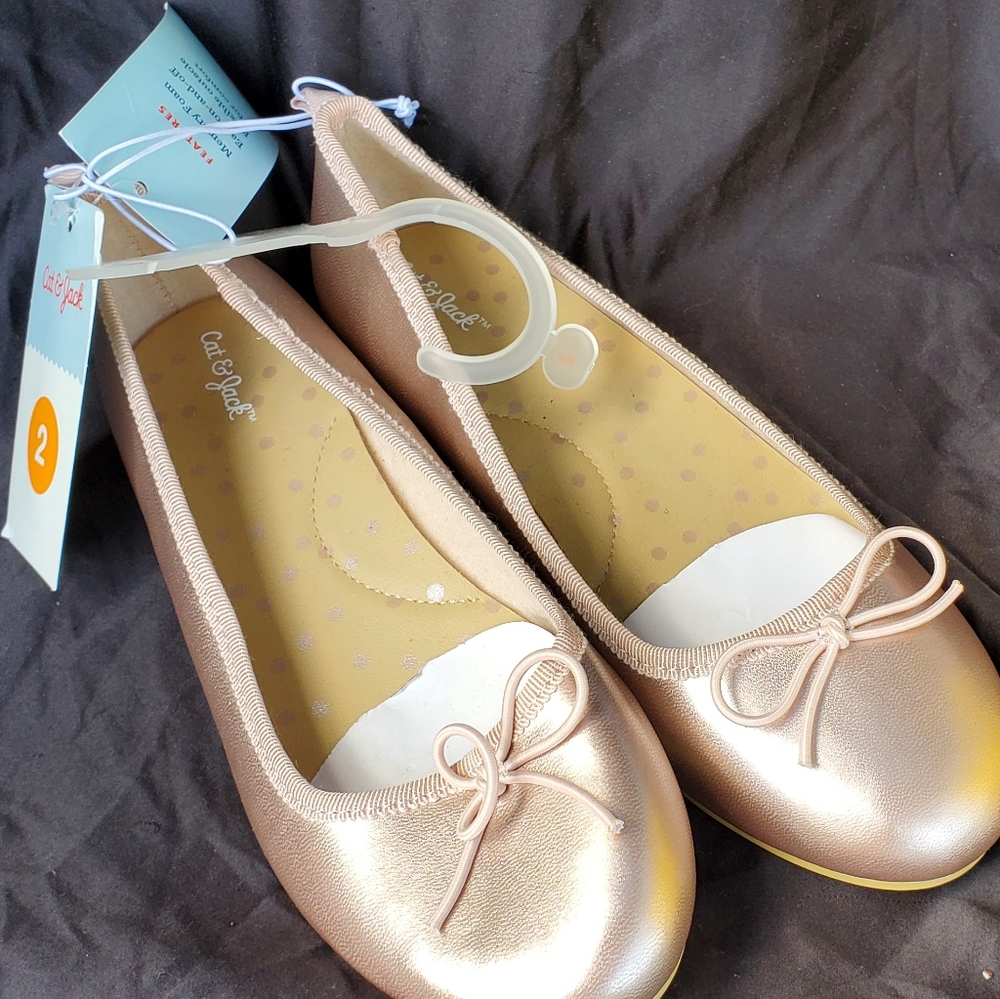 Cat & jack flat 2y NWT